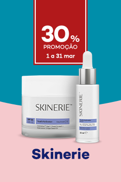 Marca Skinerie com 30% de desconto direto - de 1 ja 31 mar&ccedil;o